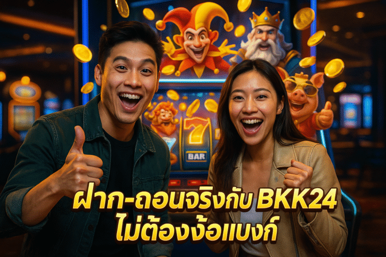 ฝาก-ถอนจริงกับ BKK24 ไม่ต้องง้อแบงก์